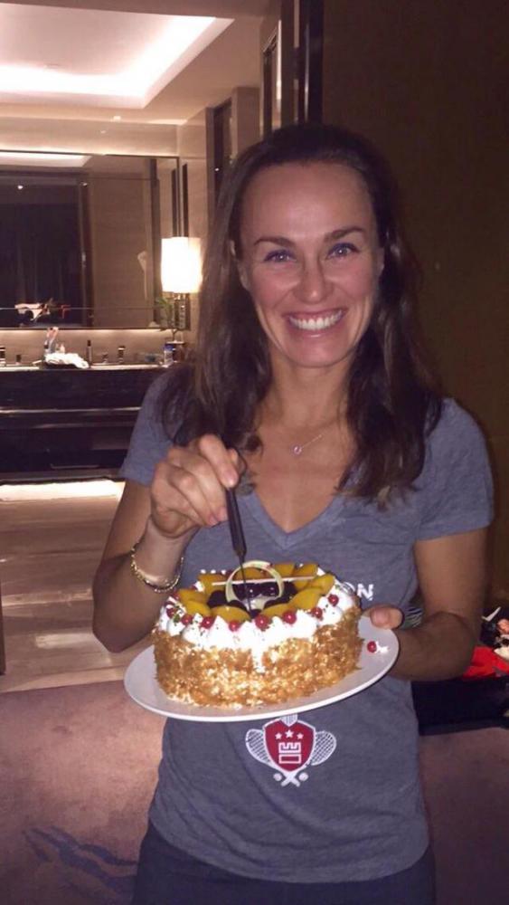 Martina Hingis a fêté ses 35 ans hier à Wuhan