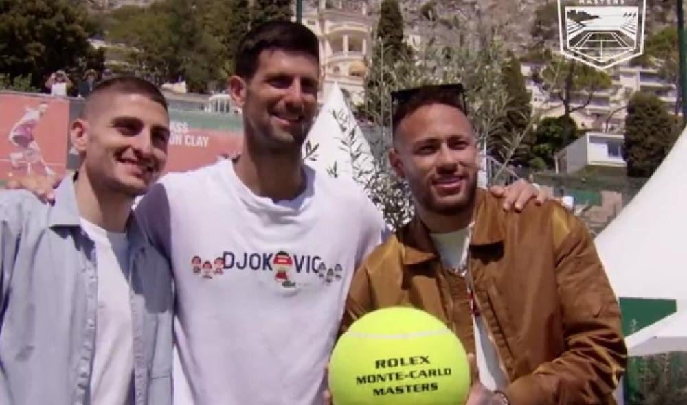 Quand Djokovic défiait Neymar et Verratti aux jongles à Monte-Carlo