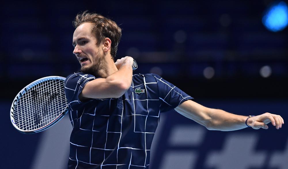 Here is Medvedev's championship point against Thiem at the ATP Finals 2020