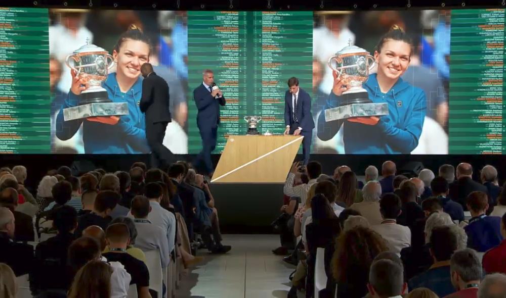 Le tableau de Simple Dames a été dévoilé à Roland Garros