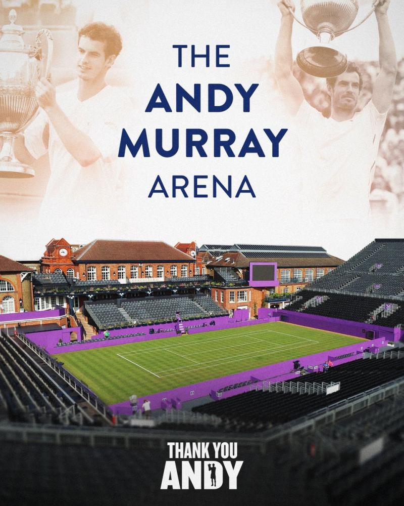 Le bel hommage du tournoi du Queen’s à Andy Murray !