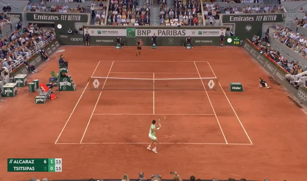 Vidéo - Le résumé de la démonstration d'Alcaraz face à Tsitsipas à Roland-Garros.